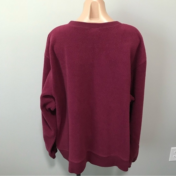 Disney Store Pooh Bear of Distinction 90s y2k Purple Fleece Sweatshirt XL - Picture 3 of 4